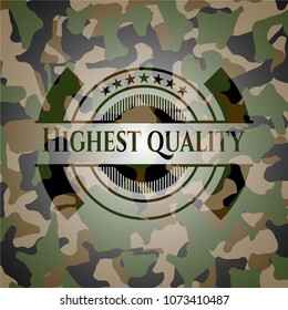   Highest Quality on camo pattern