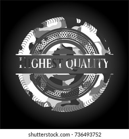 Highest Quality on grey camo texture