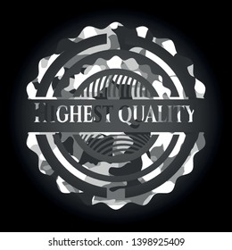 Highest Quality on grey camouflage pattern
