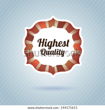 highest quality over blue background vector illustration