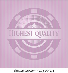 Highest Quality realistic pink emblem