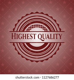 Highest Quality red emblem. Vintage.