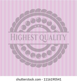 Highest Quality retro pink emblem