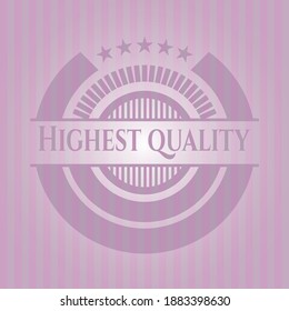 Highest Quality retro pink emblem. Concept design. 