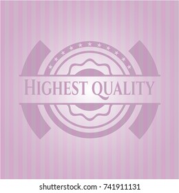 Highest Quality retro style pink emblem