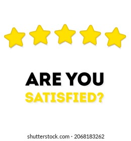 Höchste Servicequalität. Die Rückmeldung des Verbrauchers ist ein Fünf-Sterne-Rating. Kontinuierliche 1-zeilige Zeichnung, Vektorgrafik. Bearbeitbarer Strich. Schwarz auf weißem Hintergrund.