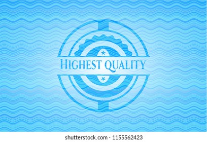 Highest Quality water wave concept style emblem.