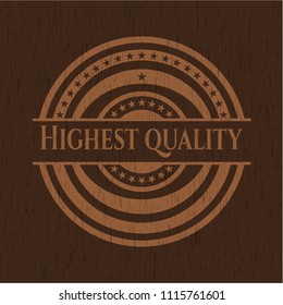 Highest Quality wood emblem