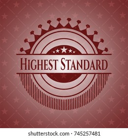 Highest Standard badge with red background
