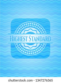 Highest Standard light blue water badge.