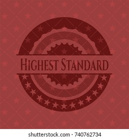 Highest Standard red emblem. Retro