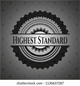 Highest Standard retro style black emblem