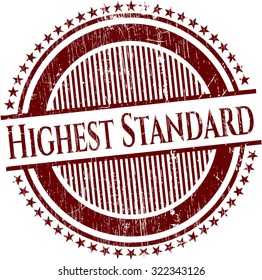 Highest Standard rubber stamp