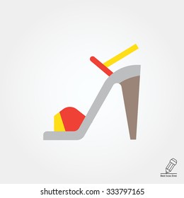 High-heel shoe icon