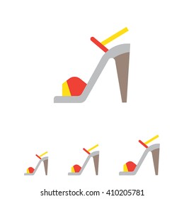 High-heel shoe icon