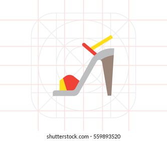 High-heel shoe icon