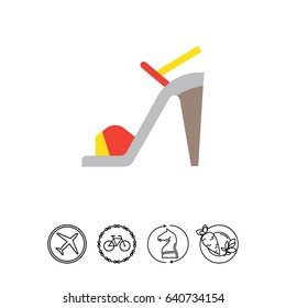 High-heel shoe icon