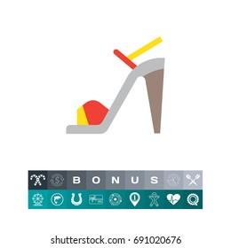 High-heel shoe icon