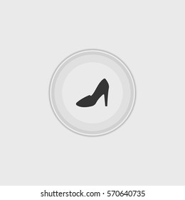 High-heeled icon illustration isolated vector sign symbol