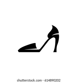 High-heeled shoe vector icon