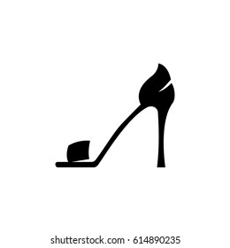 High-heeled shoe vector icon