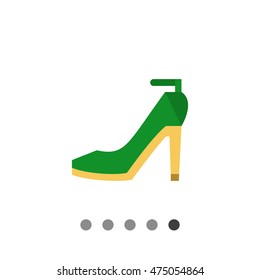 High-heeled shoes