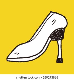 High-heeled shoes doodle