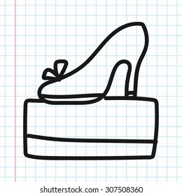 High-heeled shoes doodle