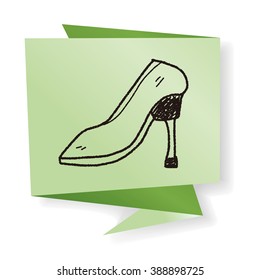 High-heeled shoes doodle