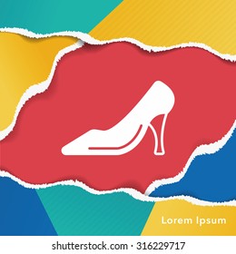 High-heeled shoes icon