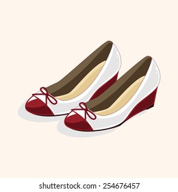 High-heeled shoes style theme elements