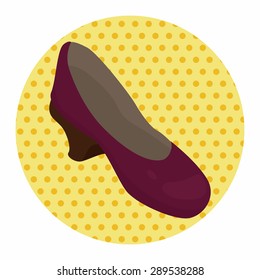 High-heeled shoes style theme elements vector,eps