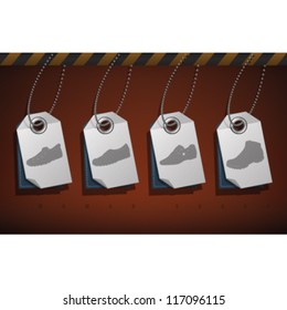 High-helded footwear theme icons set covering all kind elegant woman's shoes.