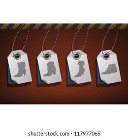 High-helded footwear theme icons set covering all kind elegant woman's shoes.