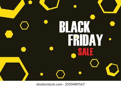 Banner de alto impacto Black Friday com um esquema de cores preto e vermelho. O design apresenta tipografia arrojada, ícones de venda dinâmica e um layout elegante, perfeito para promover grandes descontos. 