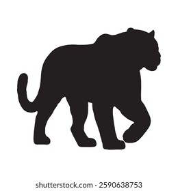 High-Impact Leopard Silhouette for Sports, Adventure, and Action Logos - Leopard Vector - Leopard Icon
