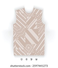 High-Impact Red Jersey Pattern with Dynamic and Sharp Line Graphics