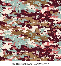 Highland Clay Camouflage Seamless Pattern – Earthen Stealth Camo Texture for Tactical Gear, Outdoor Apparel, and Terrain-Inspired Design