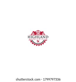 Highland homeshield logo design concept