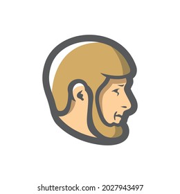 Highlander Chechen man Vector icon Cartoon illustration.