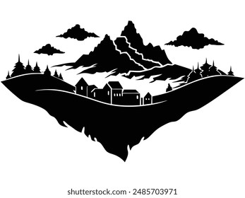 Highlands Elevated areas with rolling hills and valleys