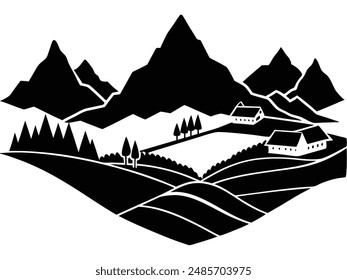 Highlands Elevated areas with rolling hills and valleys