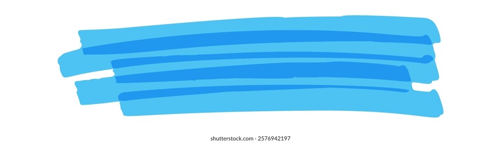 Highlight blue marker lines stroke