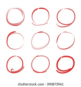 highlight circle, marker circle set
