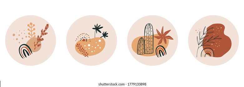 Highlight Cover Stories. Fashion insta set for bloggers. Frame fashion style. Blogger set line icons layout. Vector illustration.