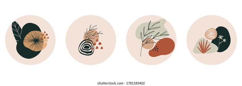 Highlight Cover Stories. Fashion insta set for bloggers. Frame fashion style. Blogger set line icons layout. Vector illustration.