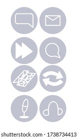 Highlight Cover Stories. Fashion set for bloggers. Frame fashion style.Technology set line icons. Luxury modern design.