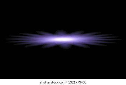highlight effect stars on a black background