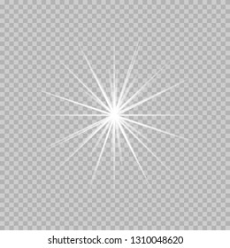 
highlight effect stars on a gray transparent background
