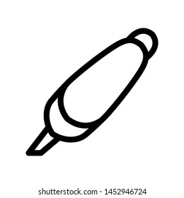 Highlight icon , faber color draw emblem isolated illustration , ouline template logo design solid background white